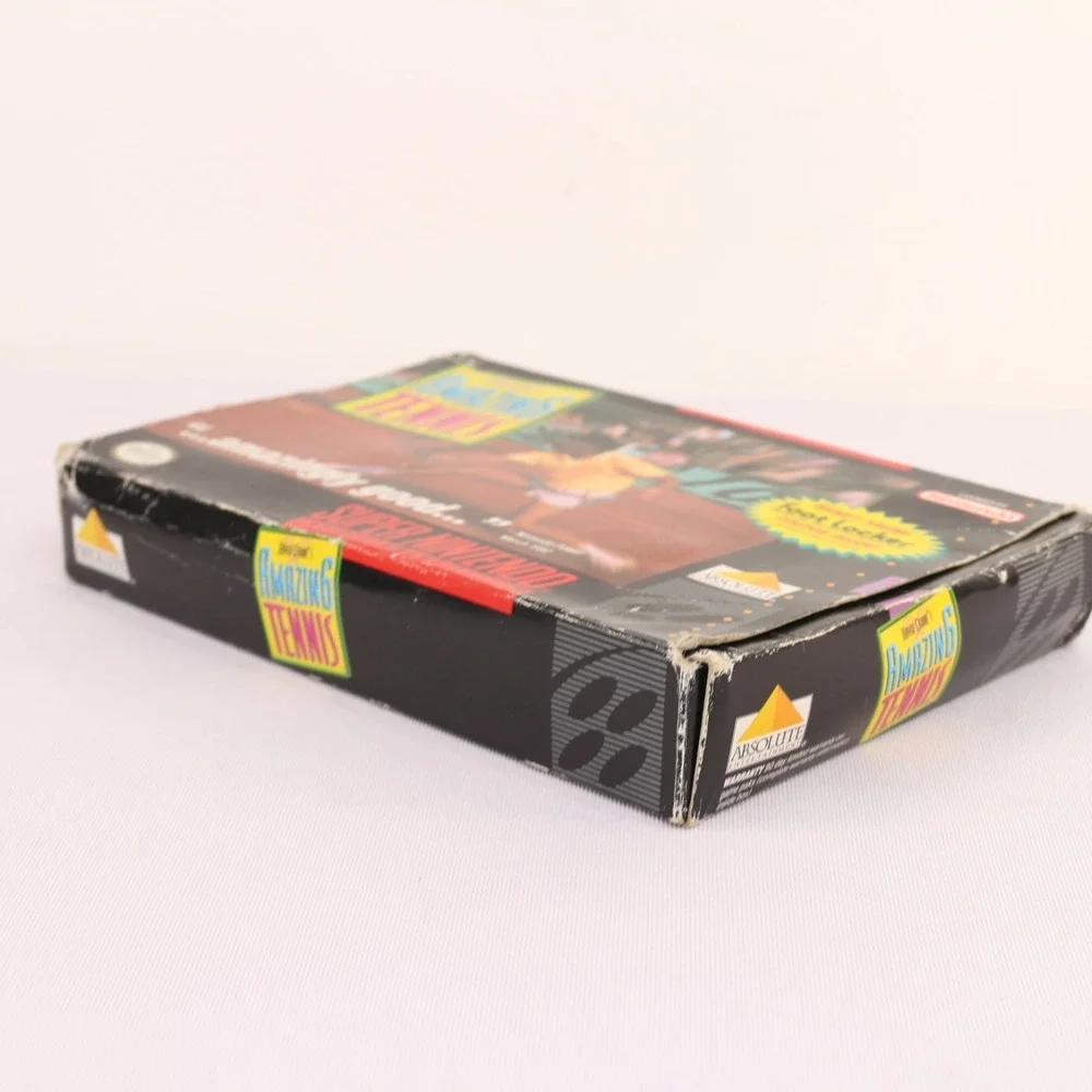 David Crane's Amazing Tennis Game Cartridge Open Box Super Nintendo SNES SNS-006